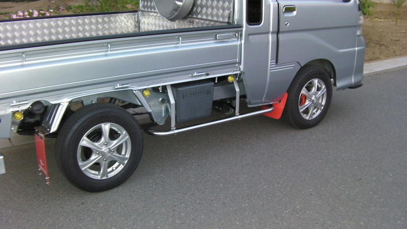 軽トラ ステンレス製サイドバンパー - 自動車パーツ